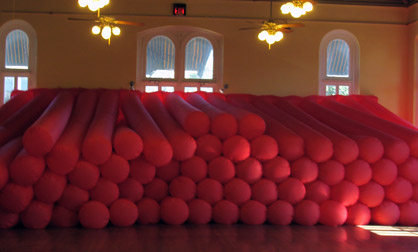 Stuffed Full Inflatable installation at the Laredo Center for the Arts