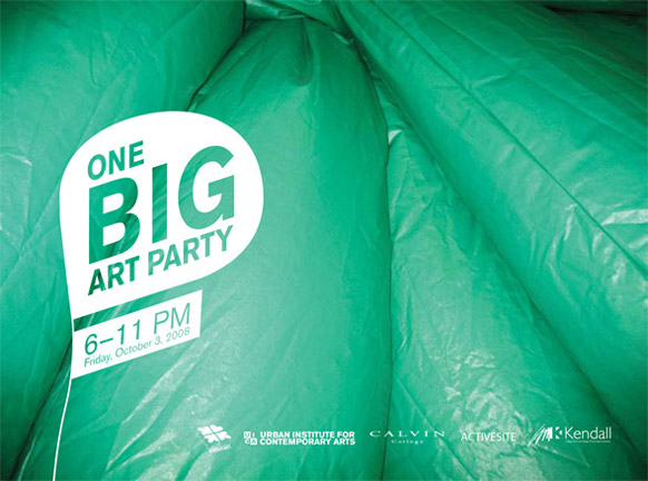 Cross-city inflatable suit performance in Grand Rapids, Michigan.