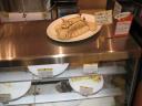Baked cat at an Italian restaurant