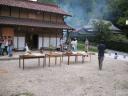 Traditional Japanese food for ostukimi the moon viewing festival