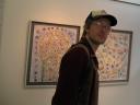 Kjell Hahn in and exhibition of Yoshi Nakajima in Kobe, Japan
