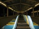 Empty train station in Japan
