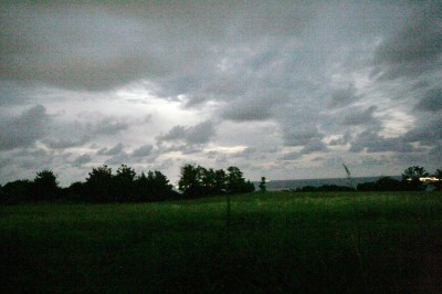 Cloudy night on the bottom of Honshu