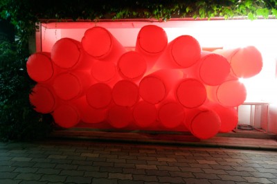 Stuffed Full inflatable installation inflated by light